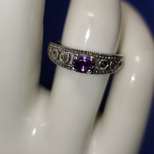925 CZ Marcasite Ring 6¾